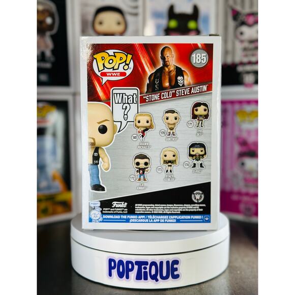 WWE Stone Cold Steve Austin (What?) Pop! Sayings Funko Pop! #185 - Picture 3 of 7